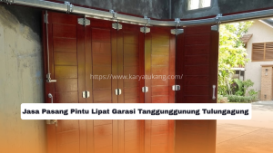 Jasa Pasang Pintu Lipat Garasi Tanggunggunung Tulungagung