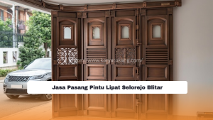 Jasa Pasang Pintu Lipat Selorejo Blitar